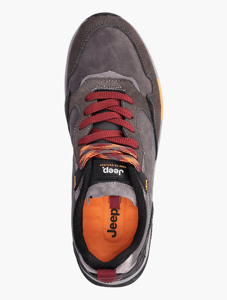 MyRunway | Shop Jeep Grey Ontaria Scrambler Sneakers for Men from